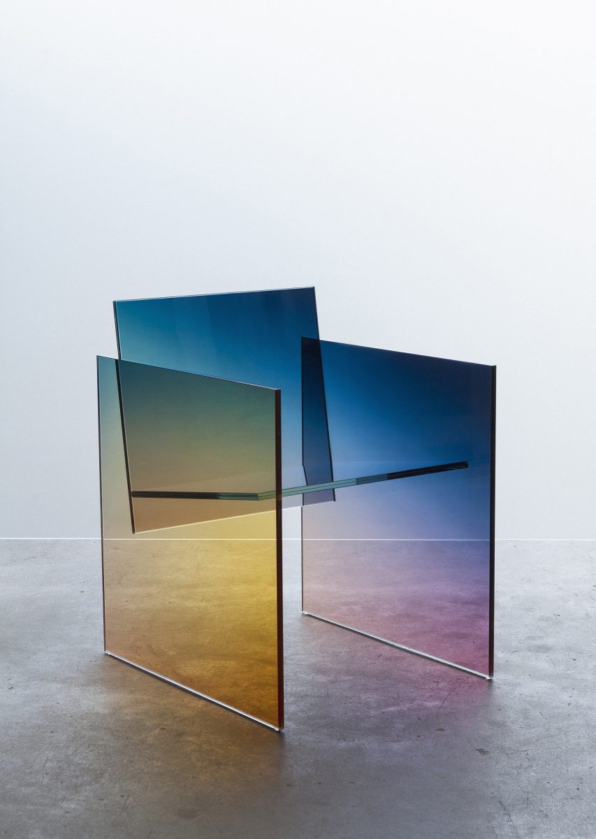 Ombré Glass Chair