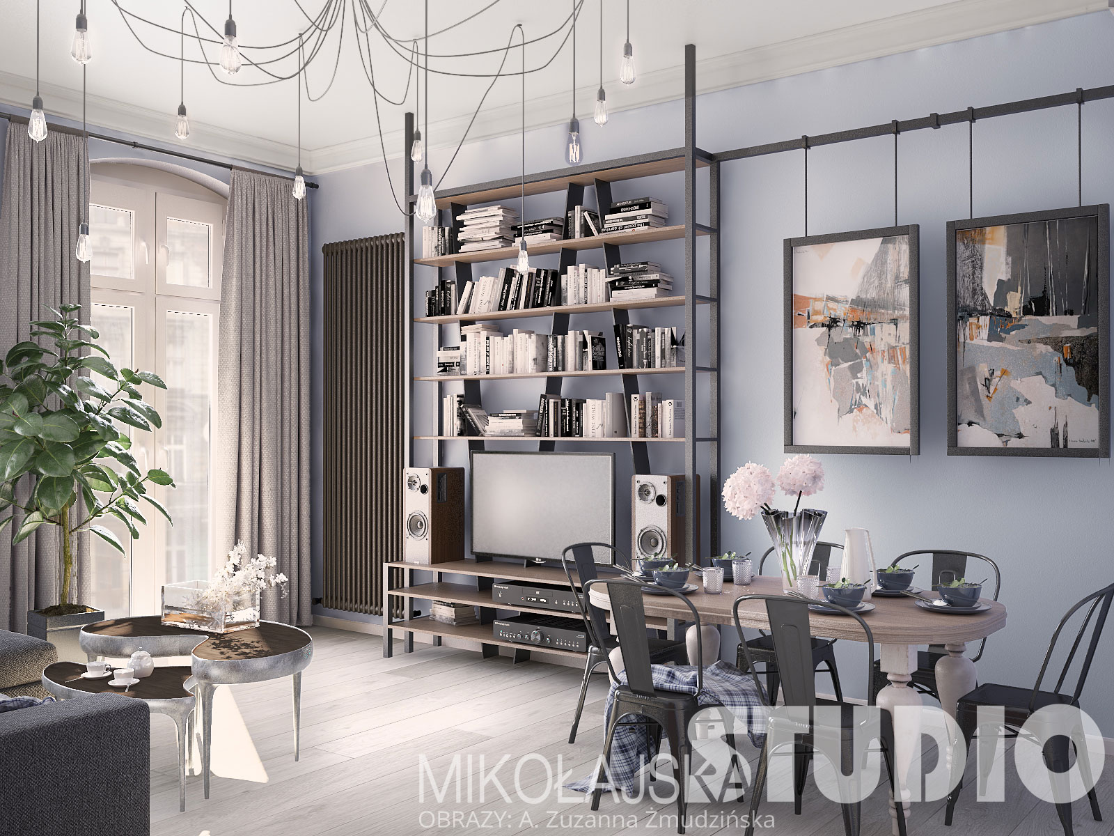 Salon projekt Mikołajska Studio