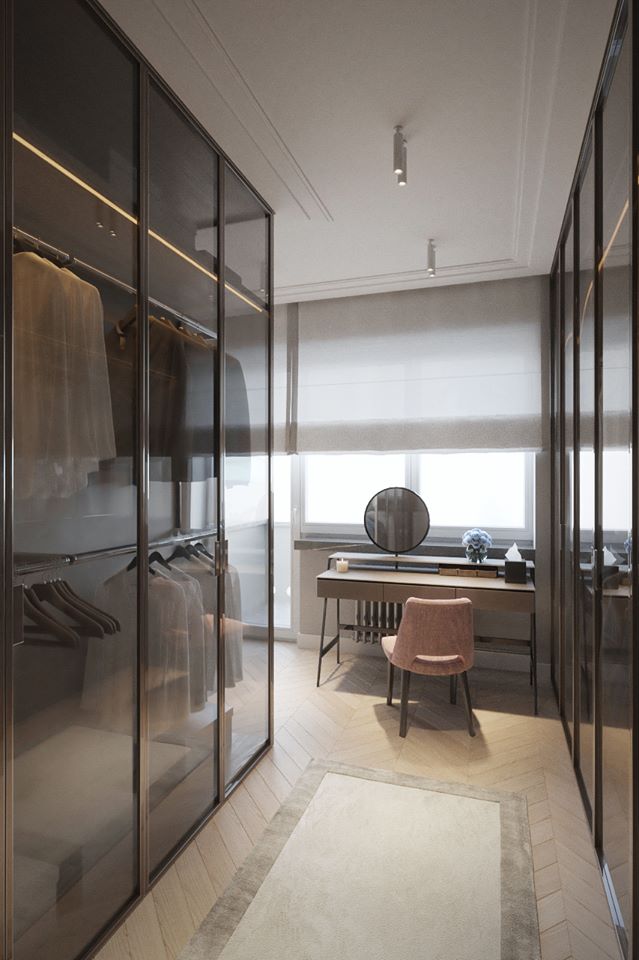 Garderoba projekt Katarzyna Kraszewska Architektura Wnętrz