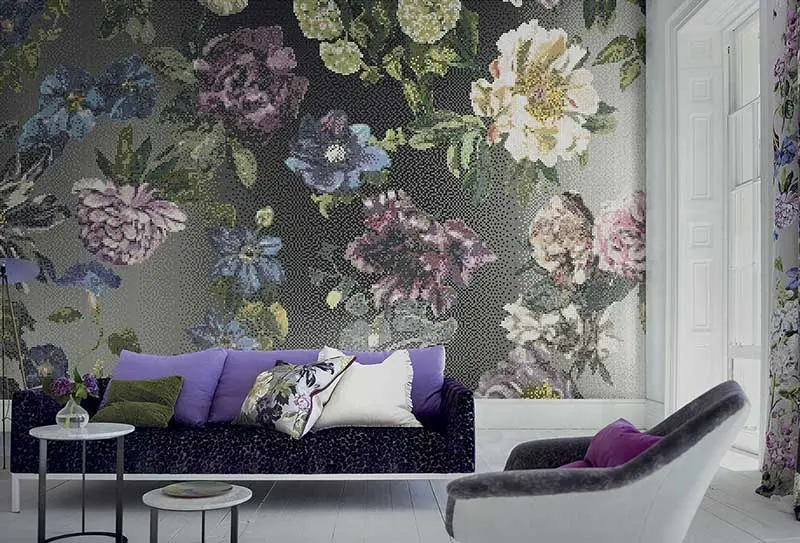 <strong>Mozaika Bisazza na ścianie w salonie | Kolekcja dostępna w Internity Home i Prodesigne<br>
</strong>