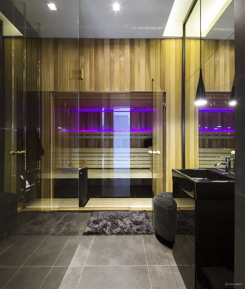 Sauna w domu | proj. Hola Design
