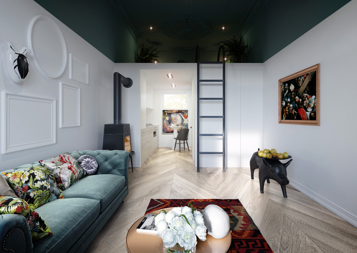 Mieszkanie w kamienicy w Lublinie | proj. Home And Wood