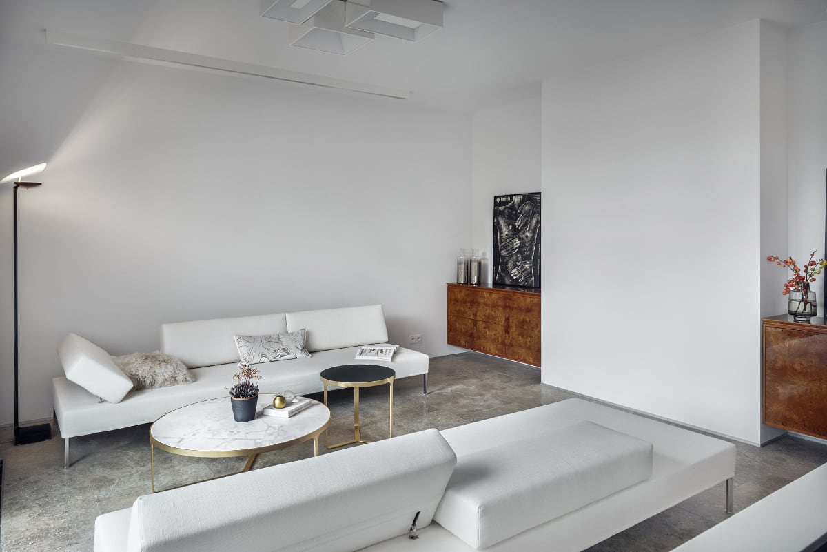 Salon w stylu skandynawskim | proj. LOFT Magdalena Adamus