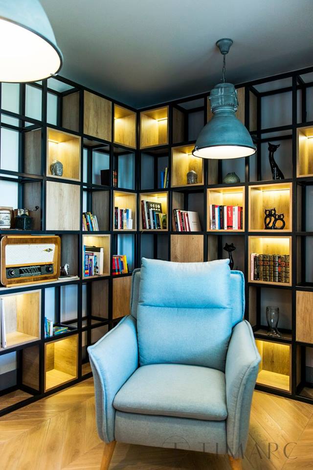 TIM Arc by TiM Grey mieszkanie w stylu loft na warszawskim Ursynowie