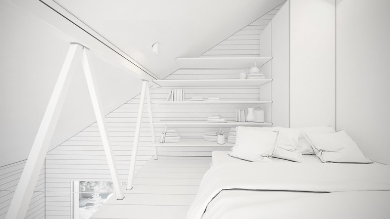 Antresola dom / http://solace.house/projects/