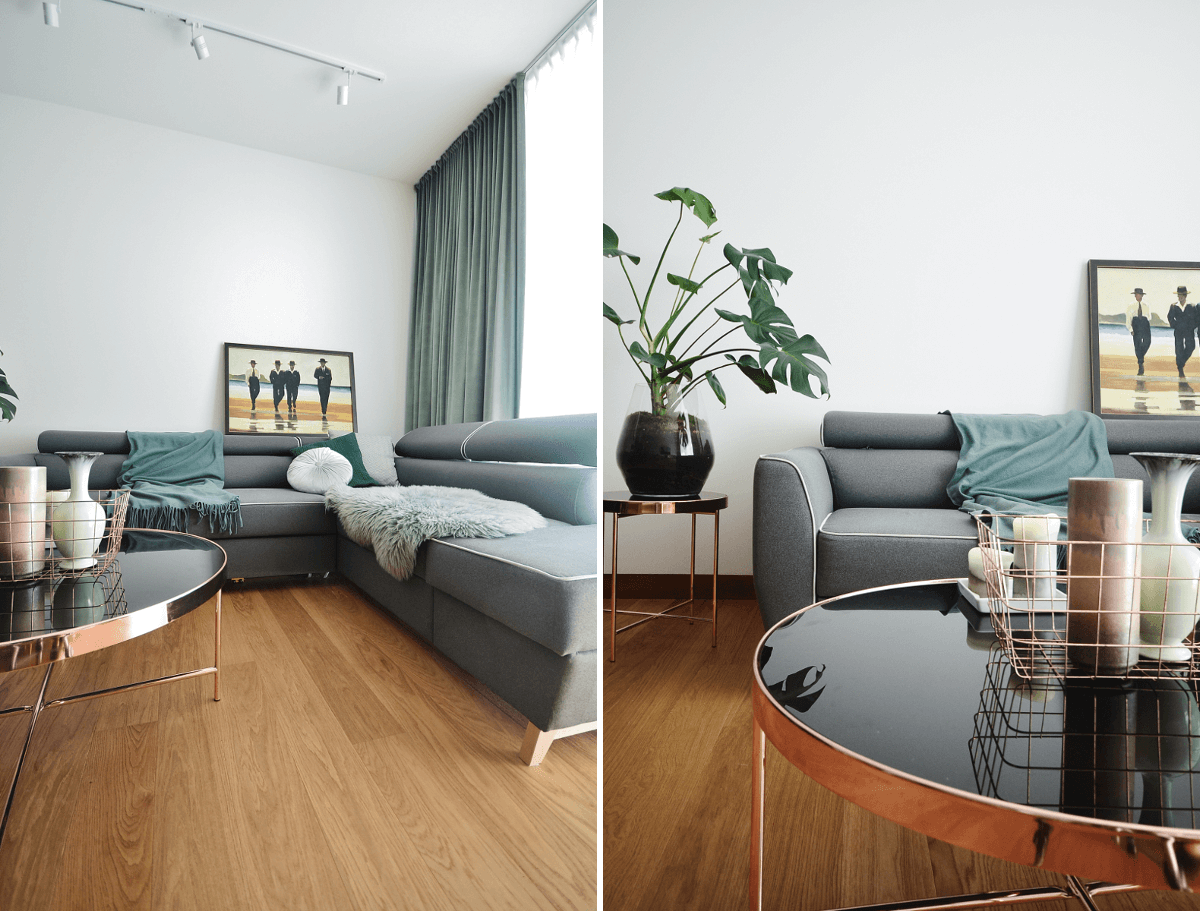 Pomysł na salon (proj. Olivkadesign)