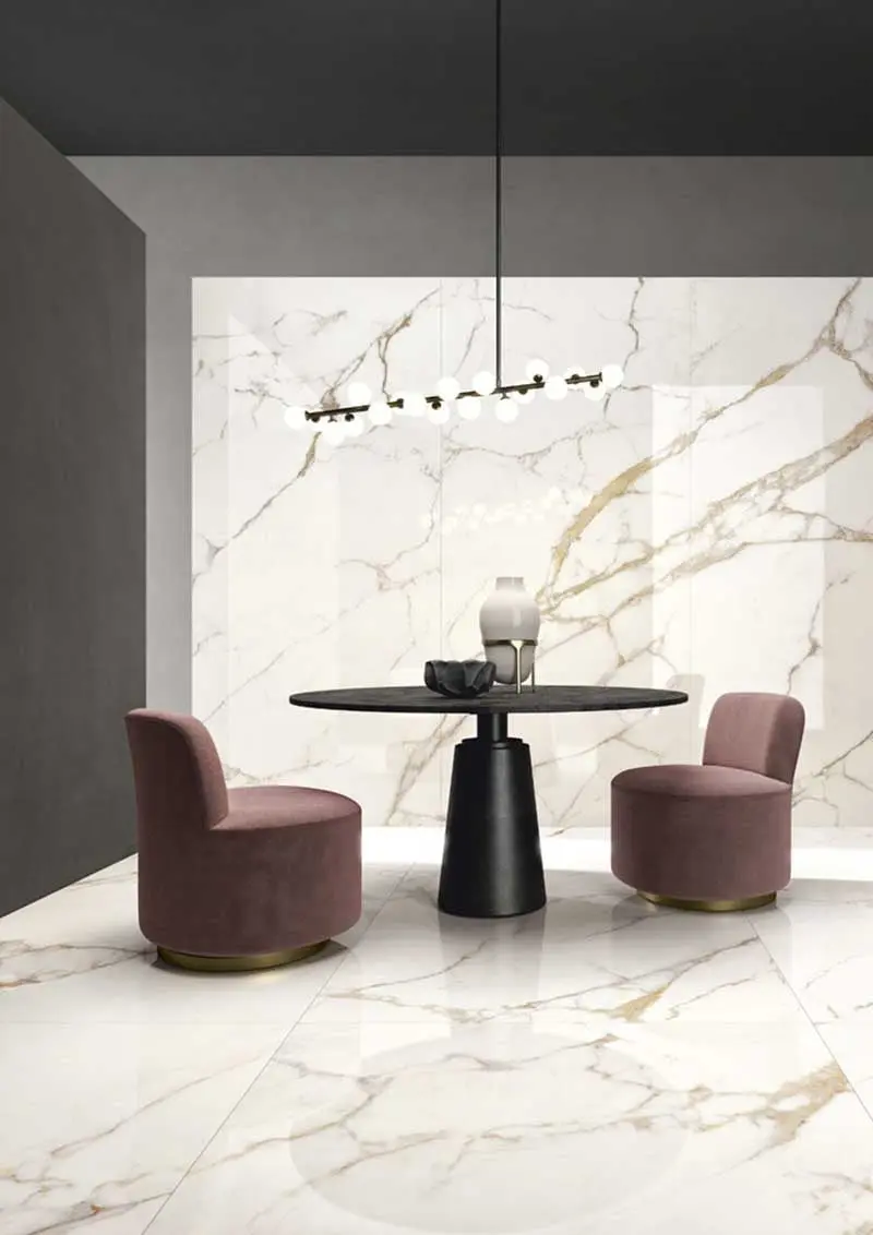 Wielkoformatowe płytki z kolekcji Slimtech Delight marki Lea Ceramiche