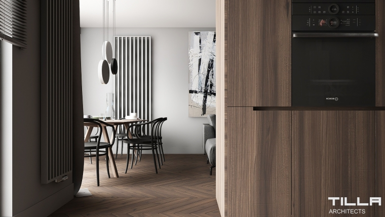 Tilla Architects Apartament 80m2 w Warszawie