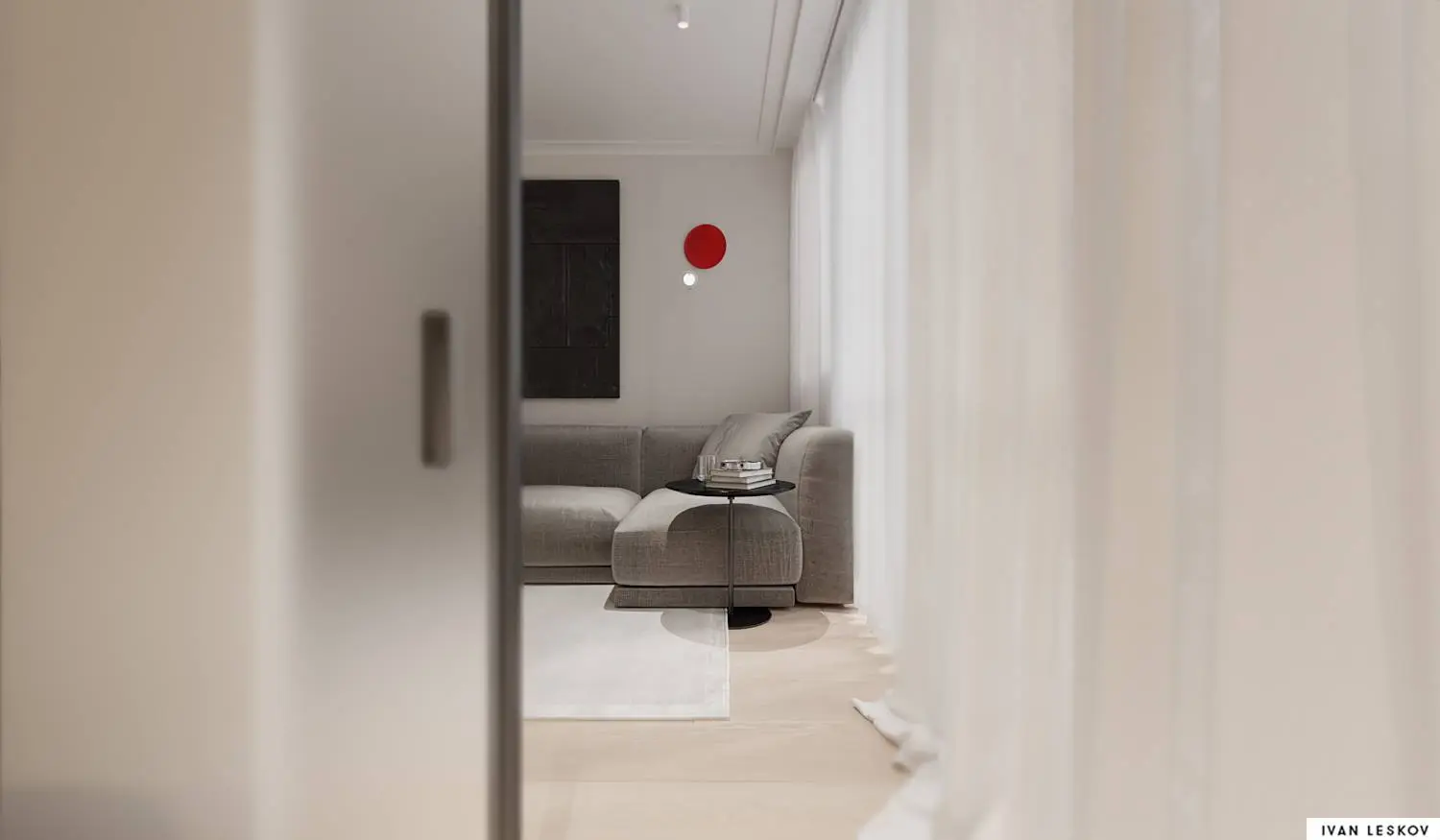 Projekt minimalistycznego apartamentu | Projekt Ivan Leskov