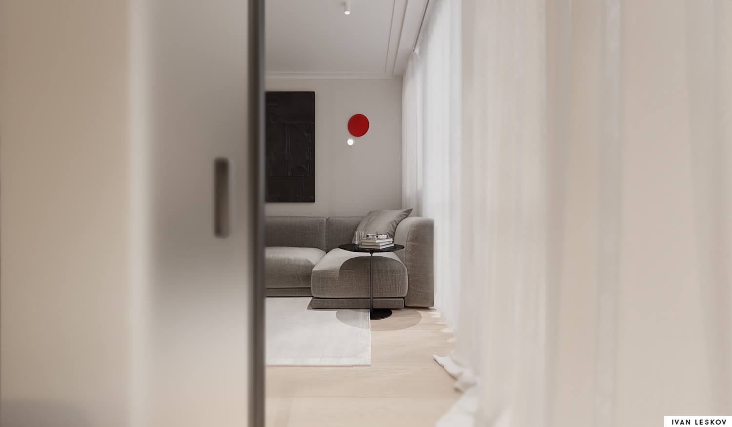 Projekt minimalistycznego apartamentu | Projekt Ivan Leskov