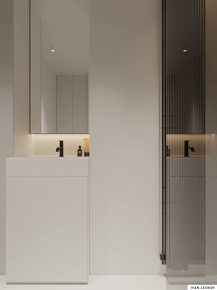 Projekt minimalistycznego apartamentu | Projekt Ivan Leskov