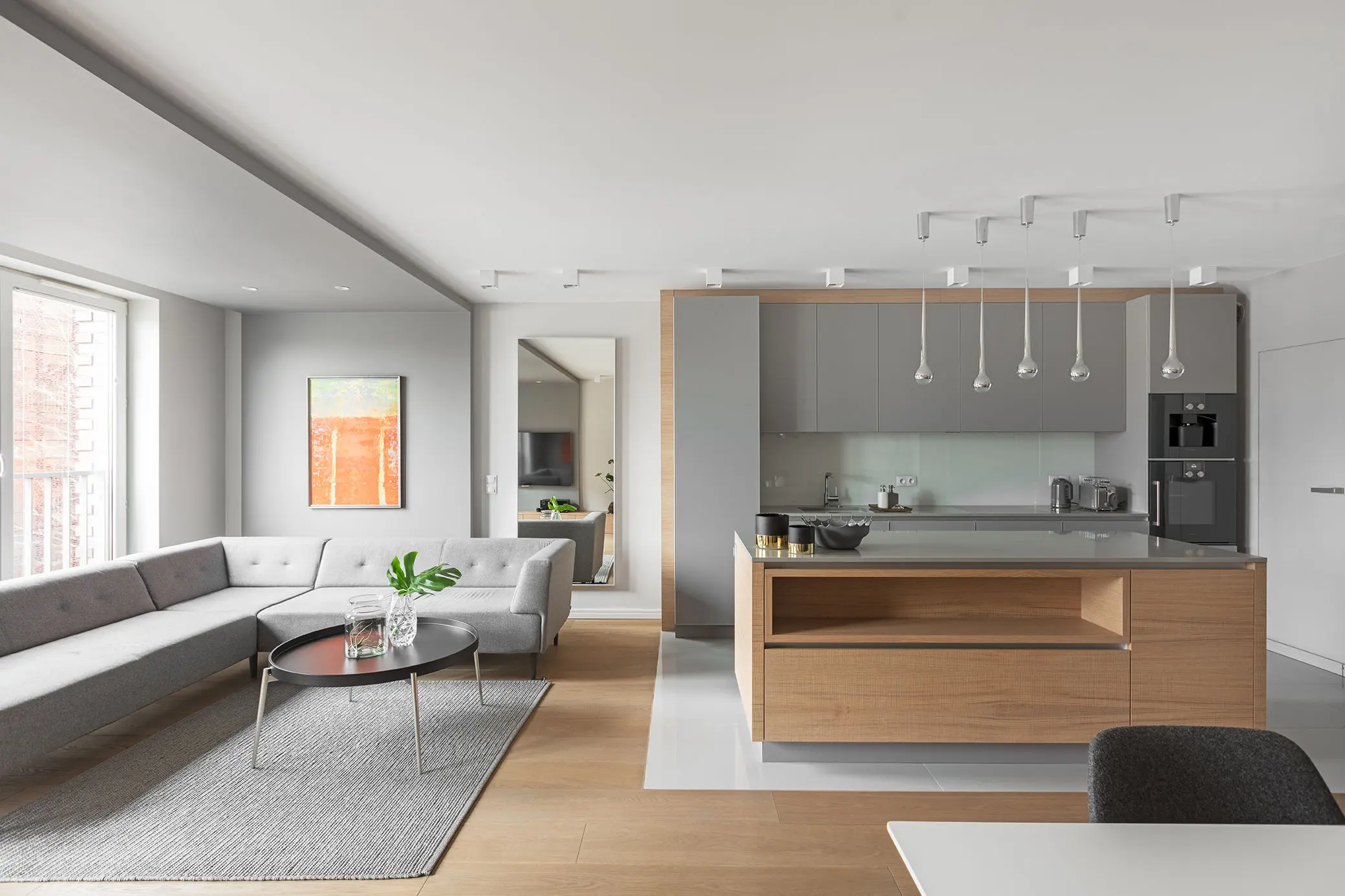 Minimalistyczny apartament w Krakowie 2016 | proj. Finchstudio Architektura Wnętrz