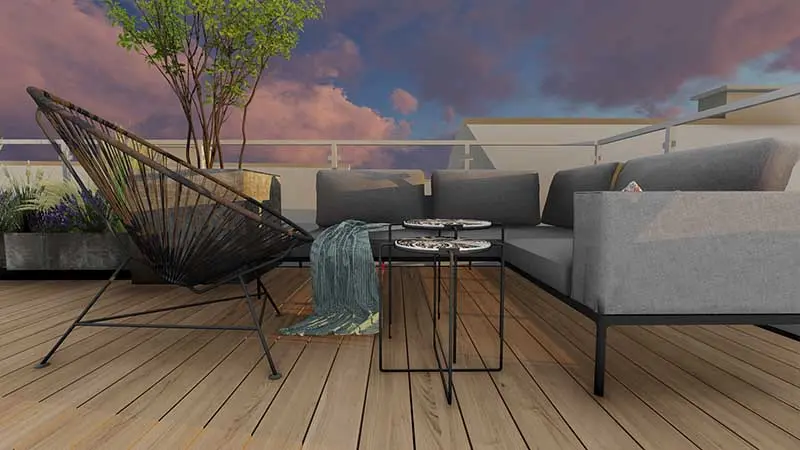Projekt tarasu na Pradze