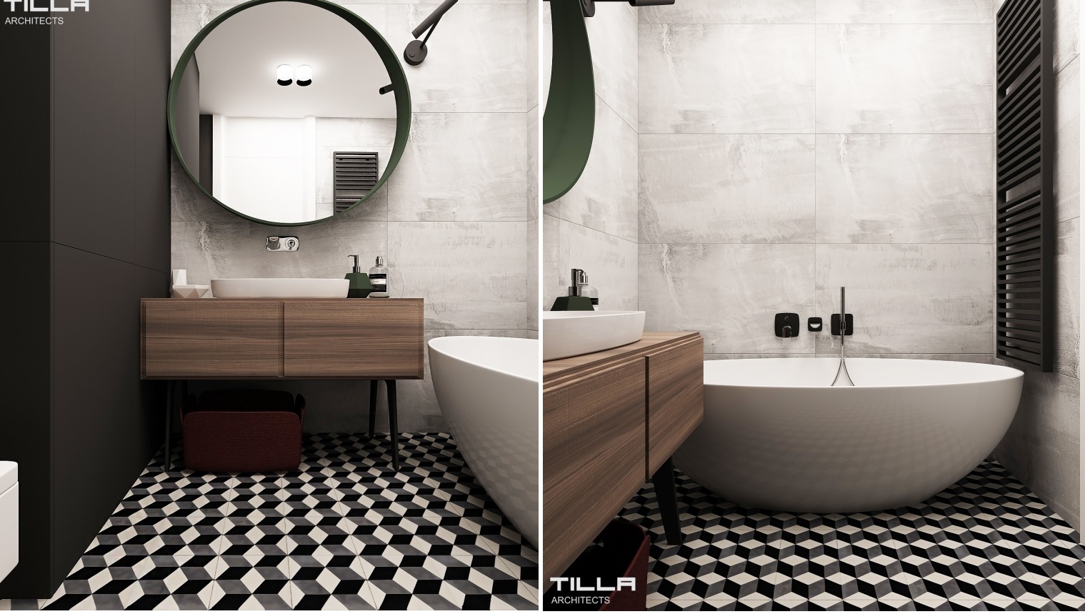 Projekt łazienki Tilla Architect