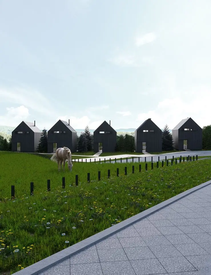 Pracownia architektoniczna Suspenzo projektuje domy na skraju lasu