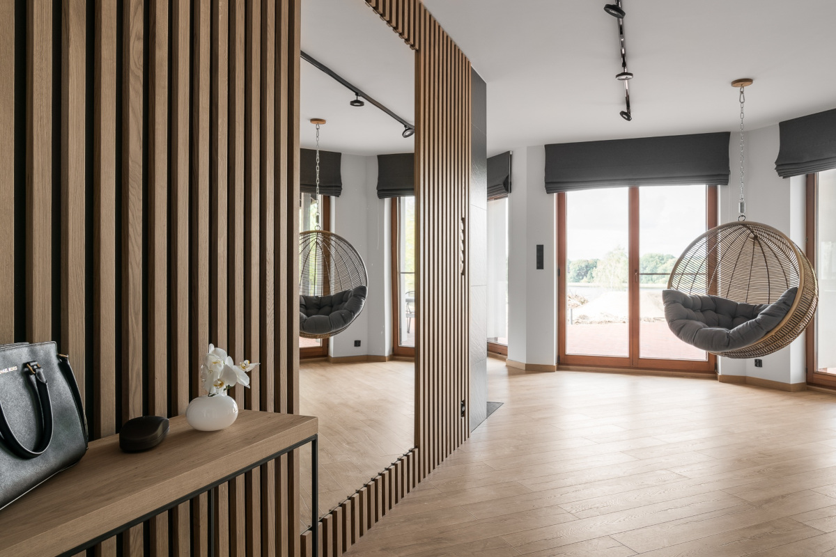 Przytulny hol | proj. Studio Projekt, zdj. Fotomohito