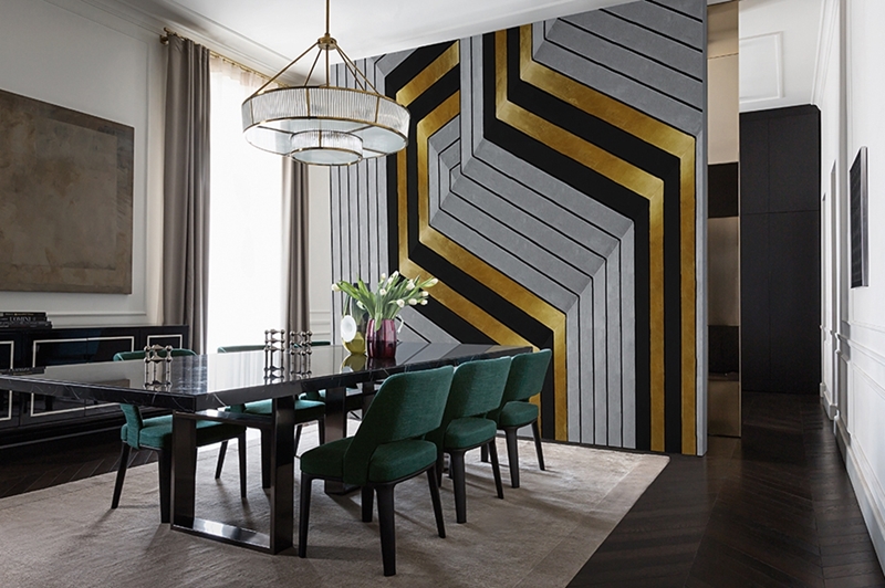 Piękna tapeta nawiązująca do art deco od Wall&amp;Deco