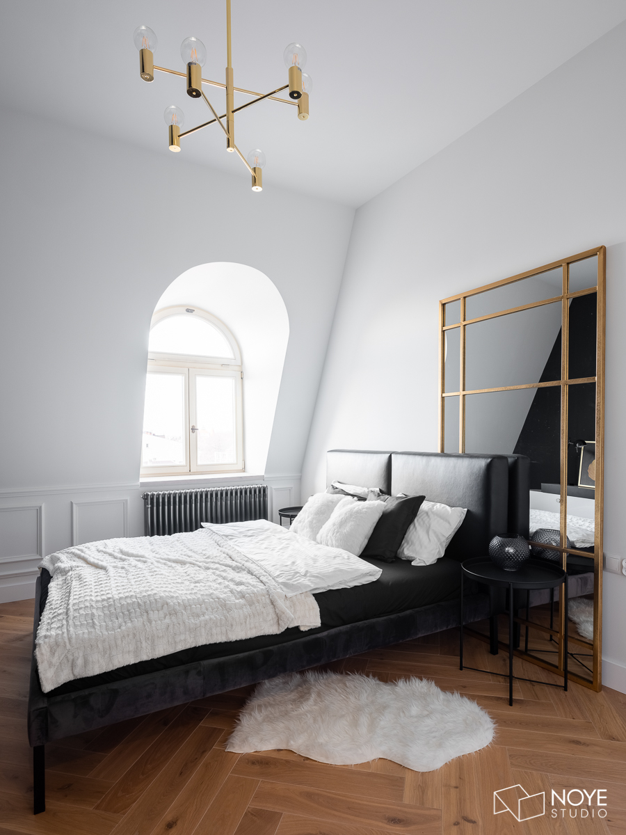Sypialnia z charakterem (proj. Noye Studio)
