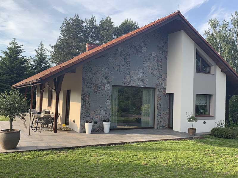 Tapeta na elewacji budynku Architekt Monika Łukowska
