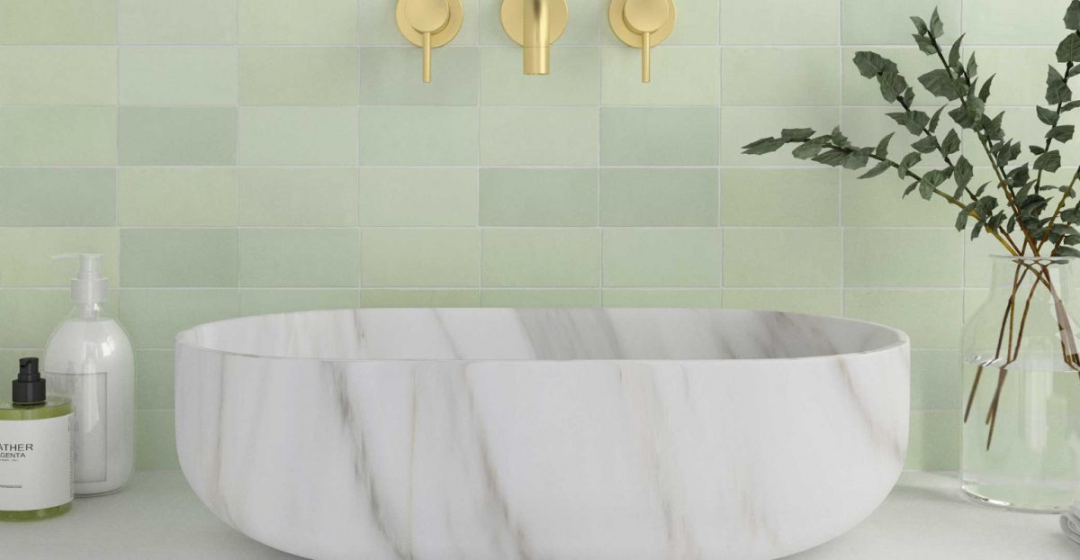 Neo Mint symbolizuje połączenie technologii z naturą. | Płytki WOW design dostępne w showroomach Internity Home i Prodesigne.