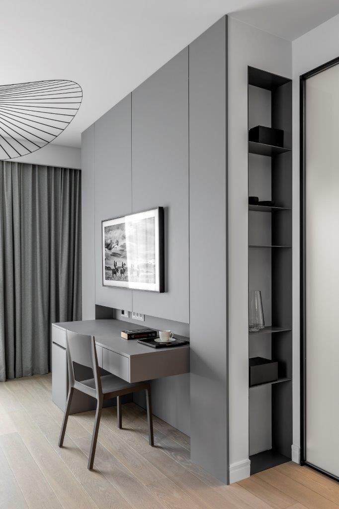 Apartament na Szczęśliwicach projekt Jacek Tryc
