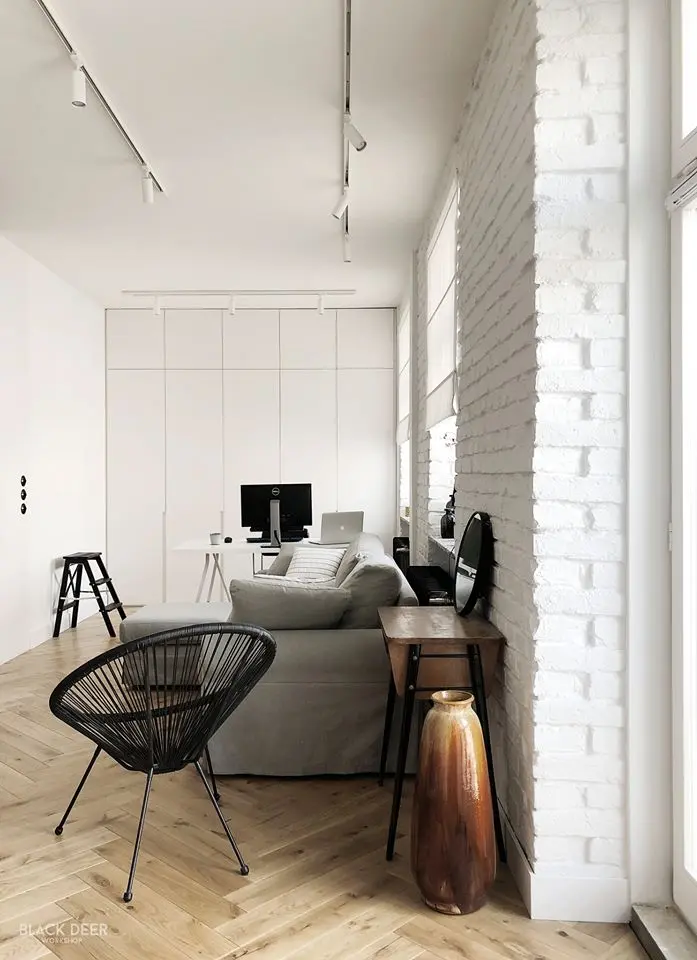 Klimatyczne mieszkanie architektki | Proj: Black Deer Workshop