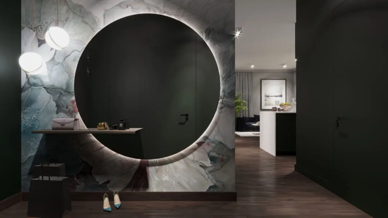 Wall &amp; Deco w aranżacji przedpokoju | proj. Zen Interiors