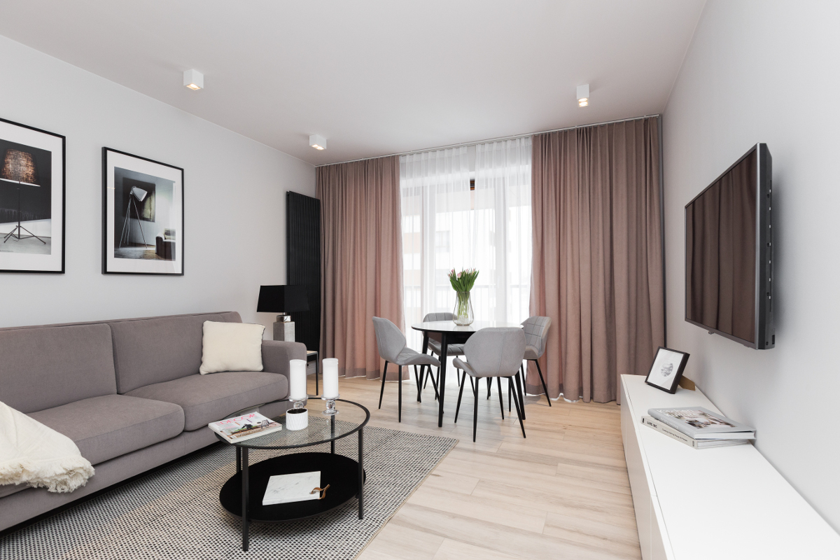 Mieszkanie na wynajem z oświetleniem SternLight. | Projekt: Dmowska Design