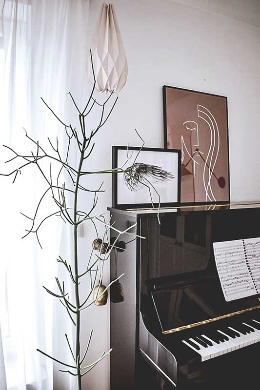 Pianino stanowi ciekawy element dekoracyjny. | Źródło: @pavitalia
