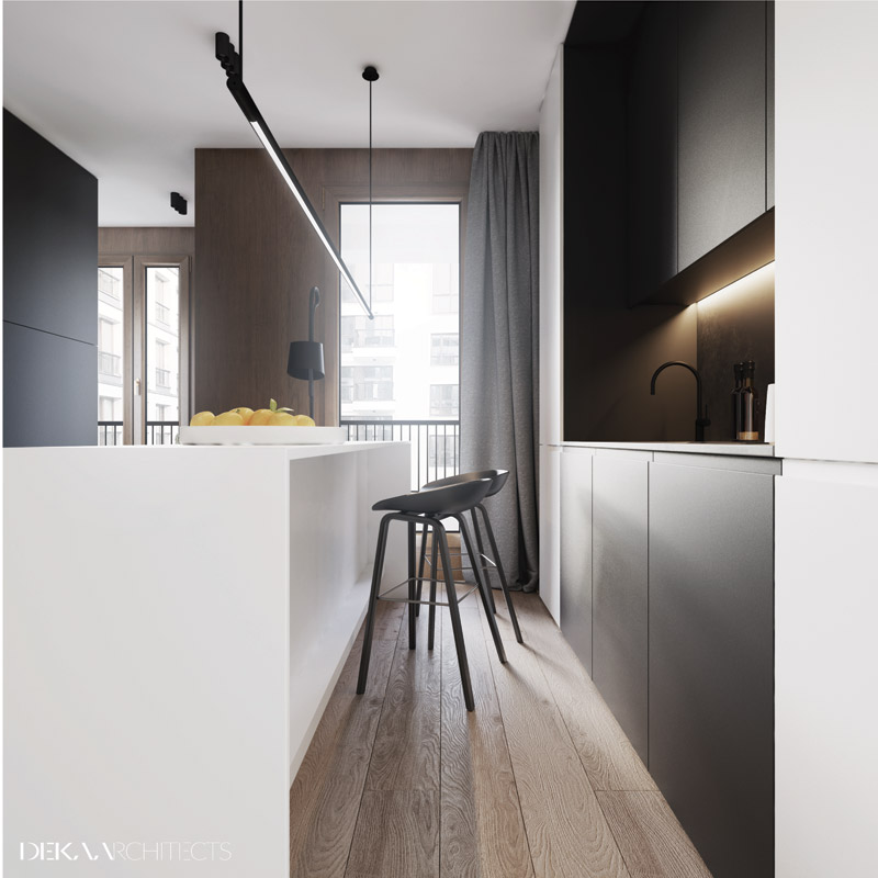 29 metrowe mieszkanie | Proj: DEKAA Architects | Bartosz Deka