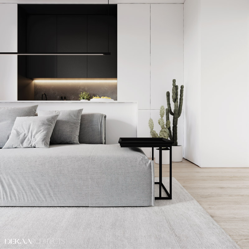 29 metrowe mieszkanie | Proj: DEKAA Architects | Bartosz Deka