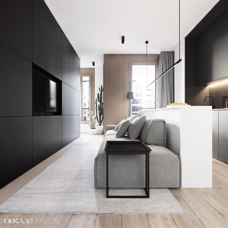 29 metrowe mieszkanie | Proj: DEKAA Architects | Bartosz Deka