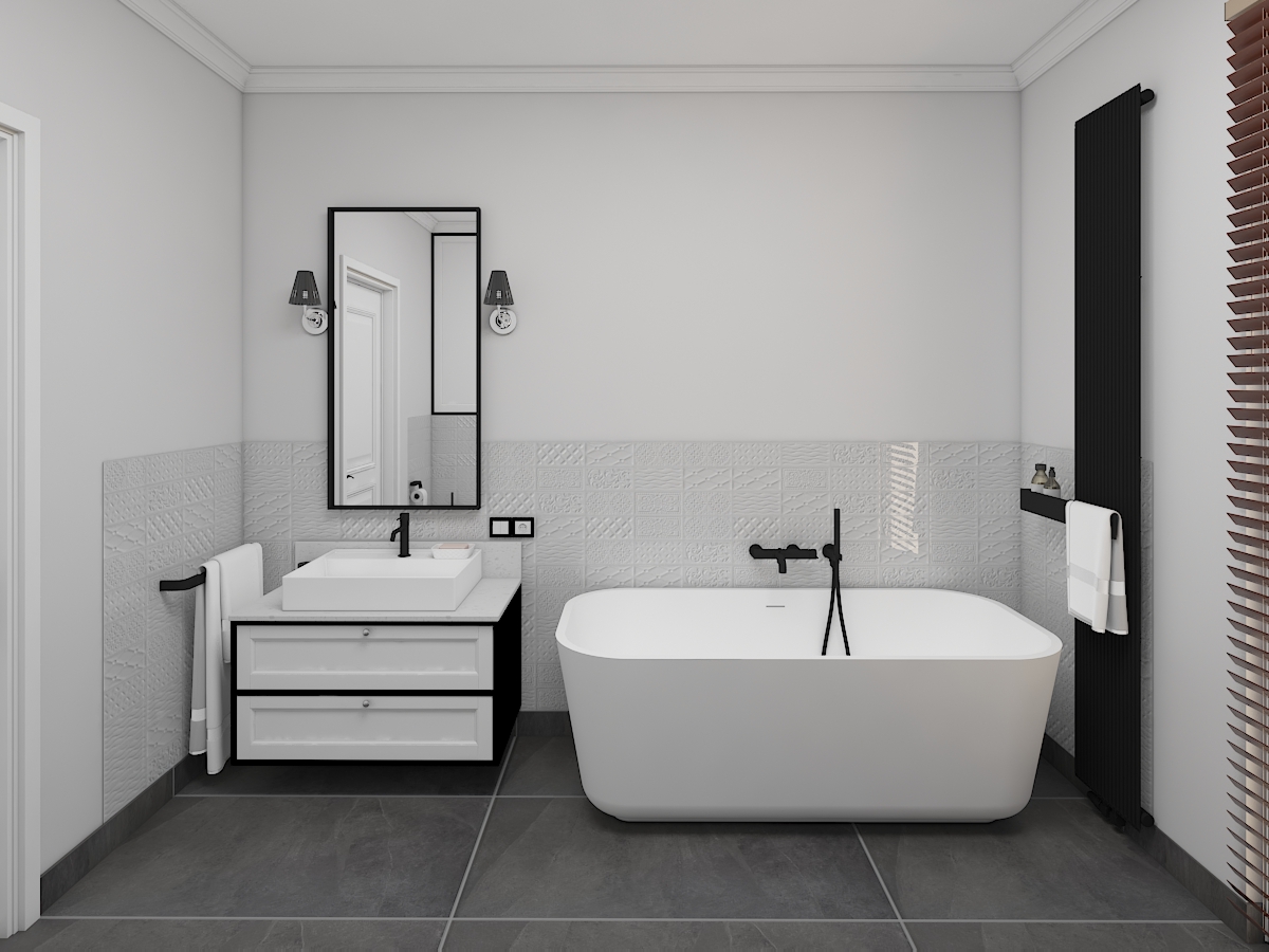 Elegancka łazienka z produktami HushLab.| Projekt: Agnieszka Gajkowska AGGA