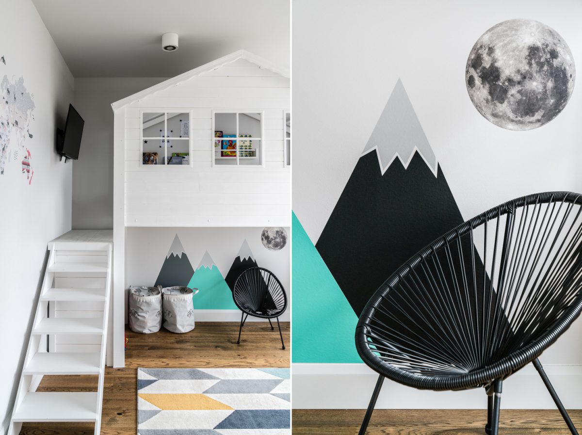 Neutralna aranżacja pokoju dziecięcego .| Proj.: Mana-Design