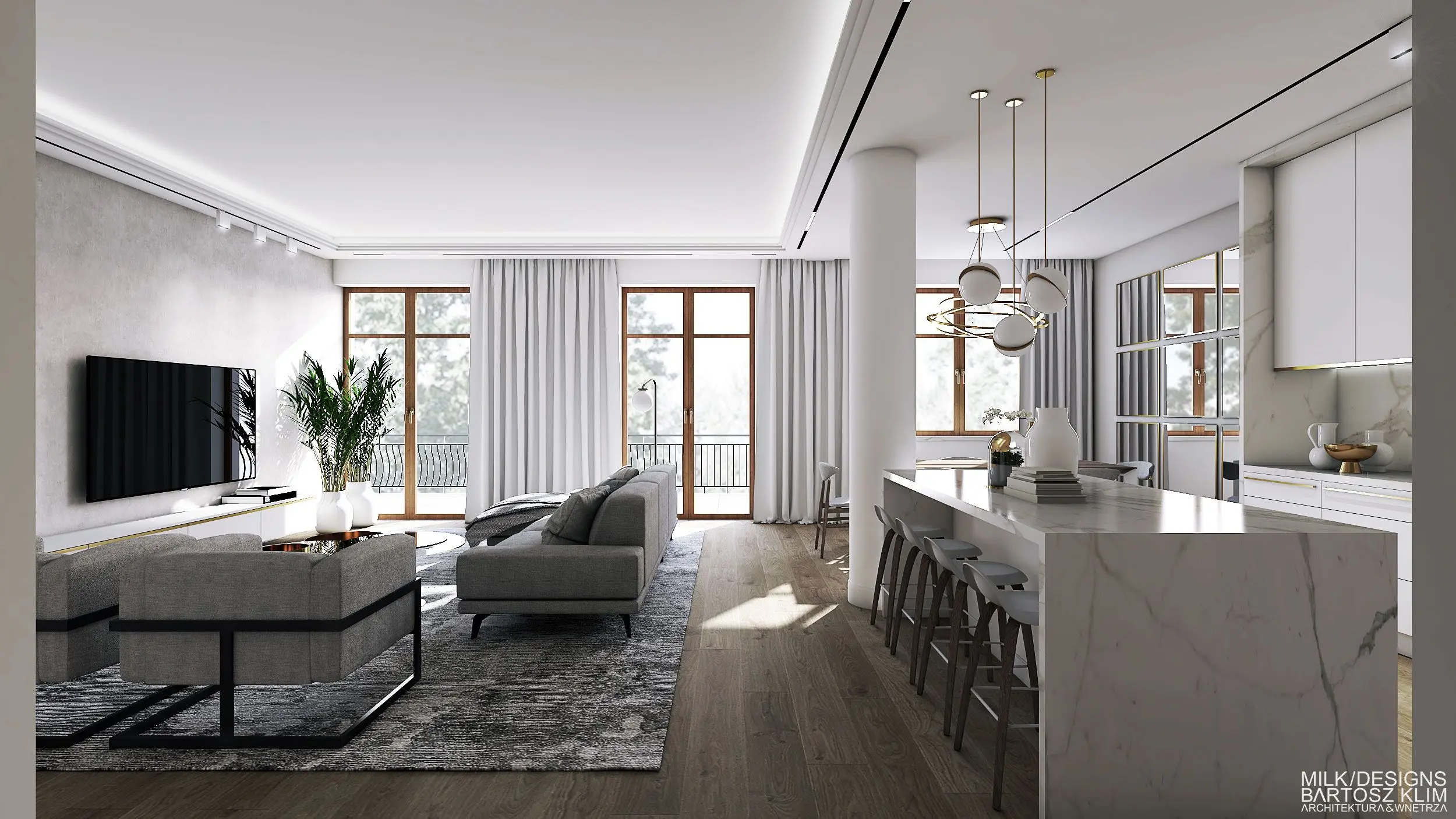 Nowojorski styl projekt Milk Designs 