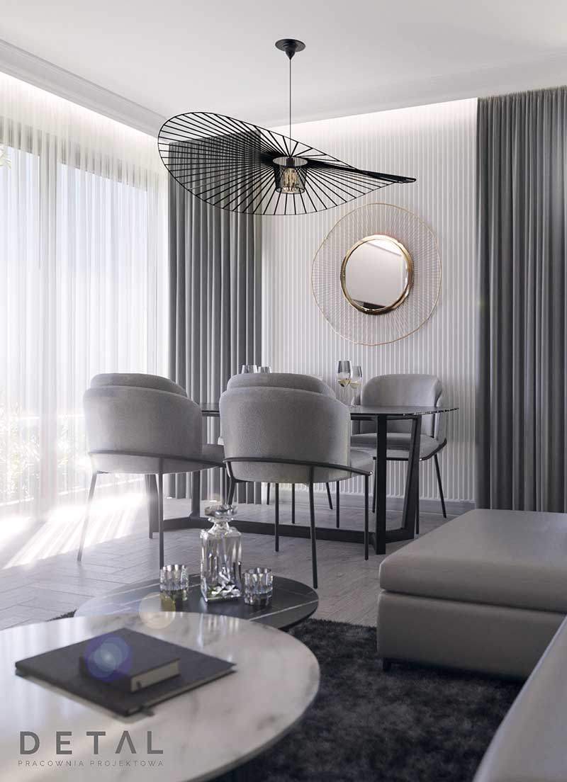 Subtelna elegancja w gdyńskim apartamencie | Proj: DETAL