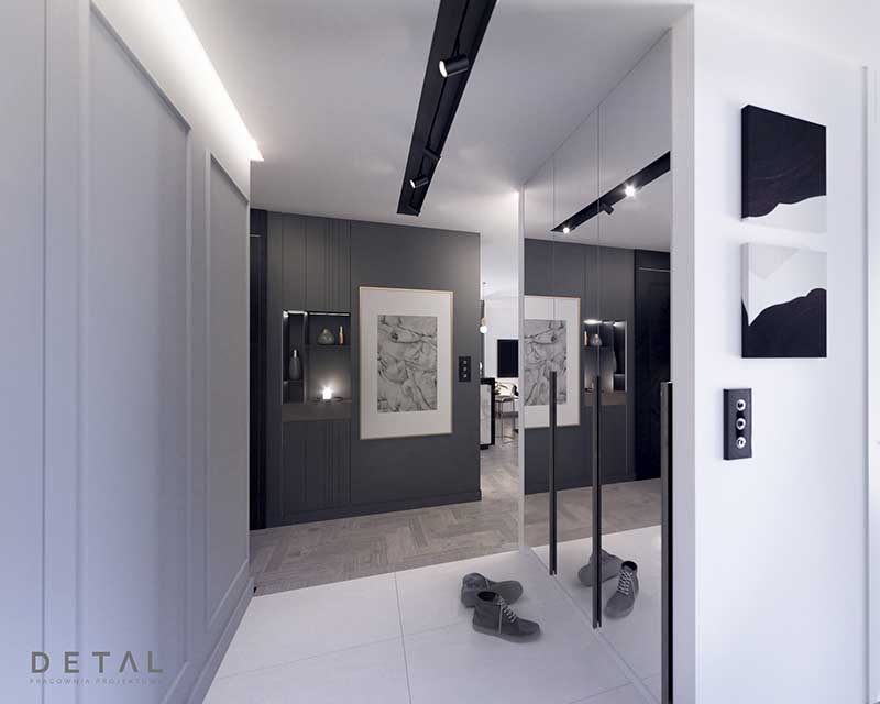 Subtelna elegancja w gdyńskim apartamencie | Proj: DETAL