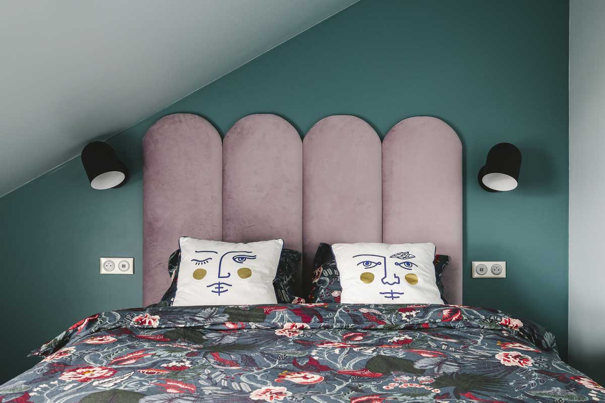 Oryginalna kolorystyka. | Proj.: IMA Interiors | Stylizacja: Izabella Lubiniecka; Fot.: Hania Połczyńska- Kroniki Studio