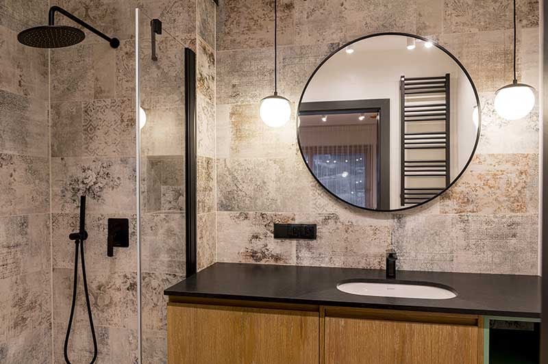 Mieszkanie w Białce Tatrzańskiej w soczystej zieleni | Projekt Ewa Tarapata Architekt Wnętrz