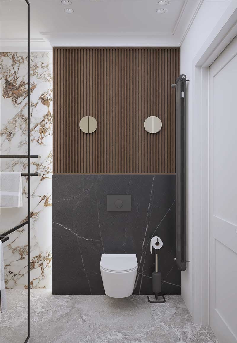 Mieszkanie z elementami nawiązującymi do stylu Art Deco | Projekt: HEDO Architects