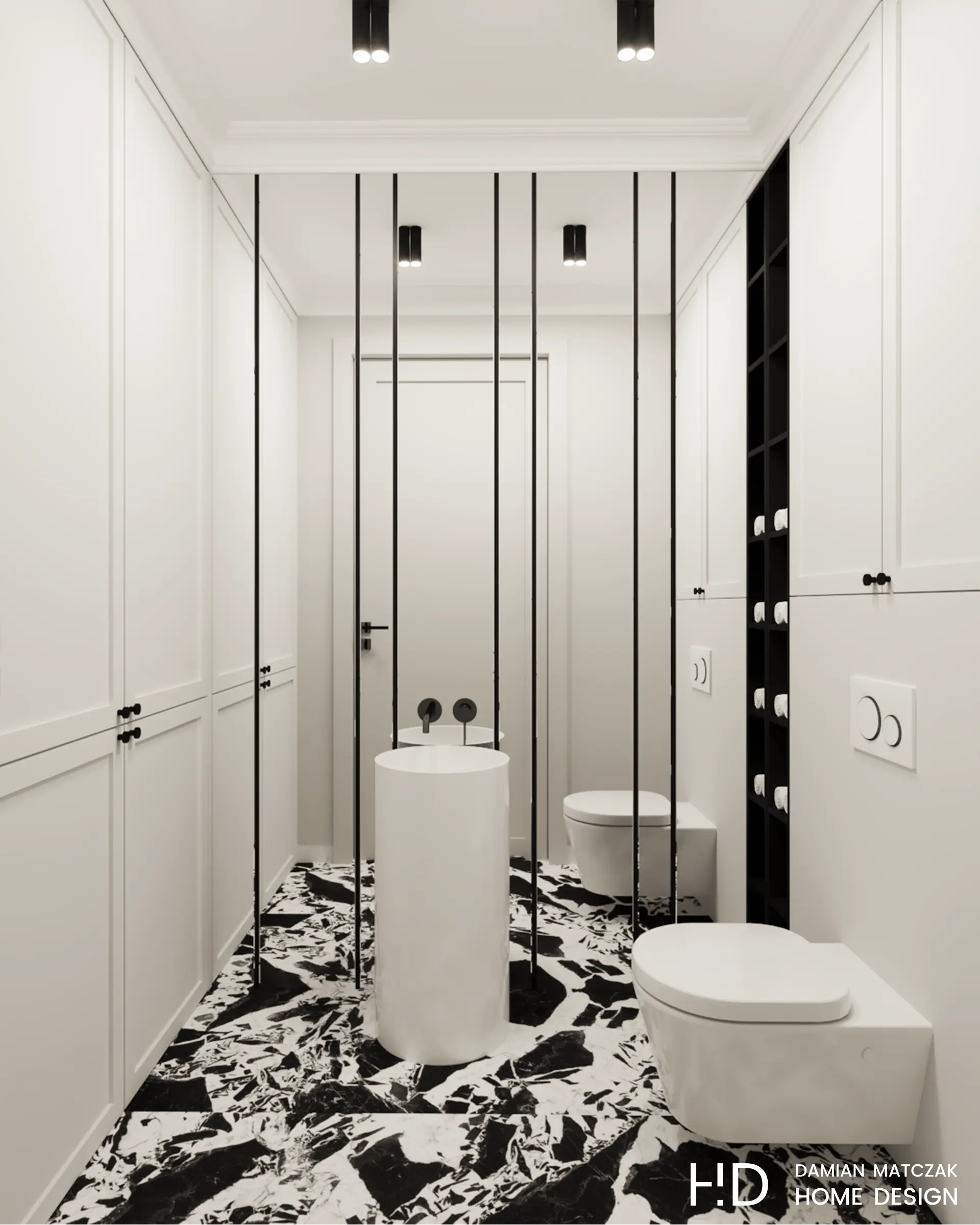 70 metrowe mieszkanie w stylu nowojorskim | Proj: Damian Matczak Home Design