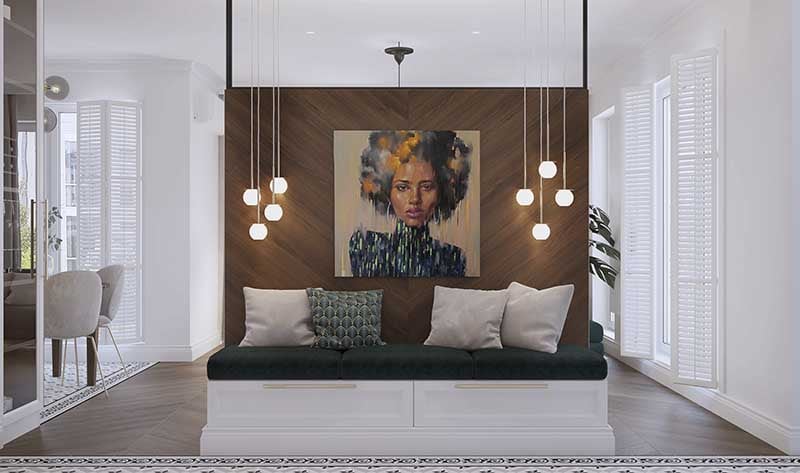 Mieszkanie z elementami nawiązującymi do stylu Art Deco | Projekt: HEDO Architects