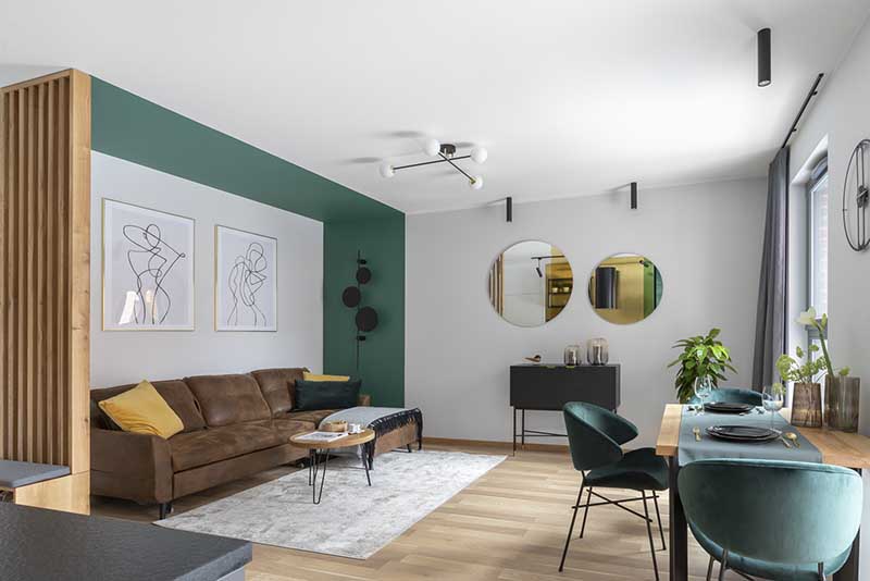 32 metrowe eleganckie mieszkanie – Apartament Stary Browar | Proj: Vzorovo