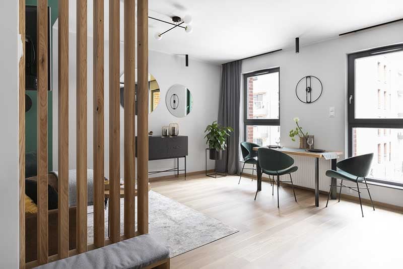 32 metrowe eleganckie mieszkanie - Apartament Stary Browar | Proj: Vzorovo
