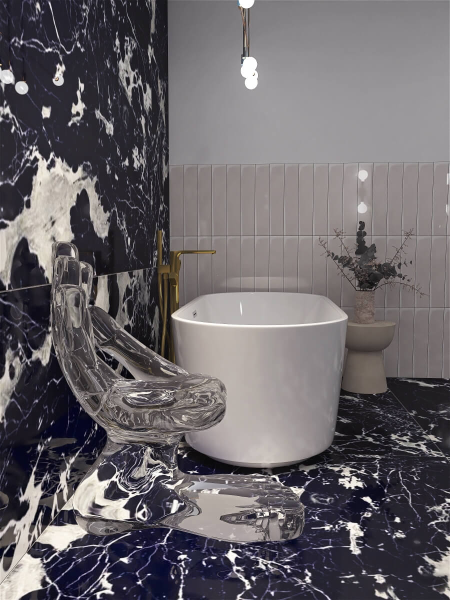 Łazienka | Proj.: Martyna Milczarek | MulumStudio