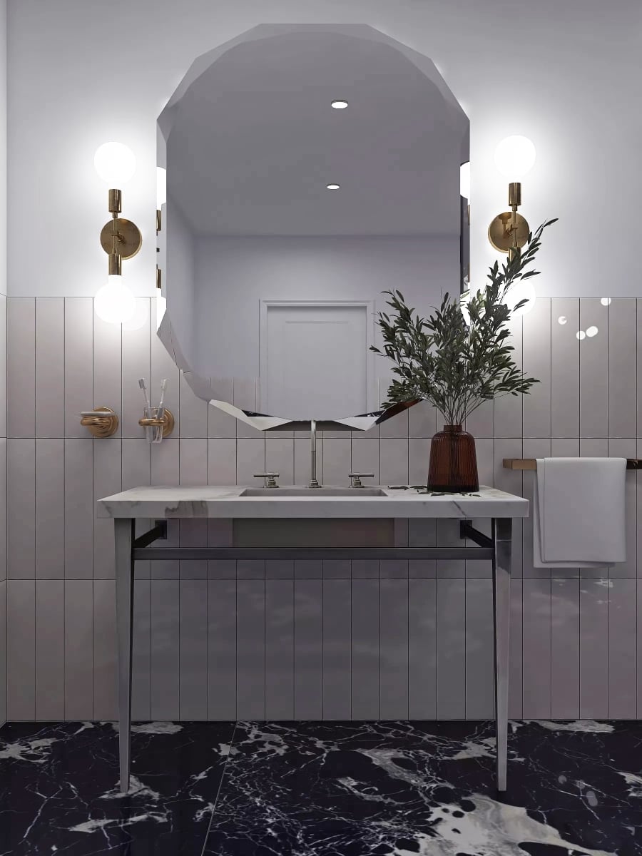 Łazienka | Proj.: Martyna Milczarek | MulumStudio