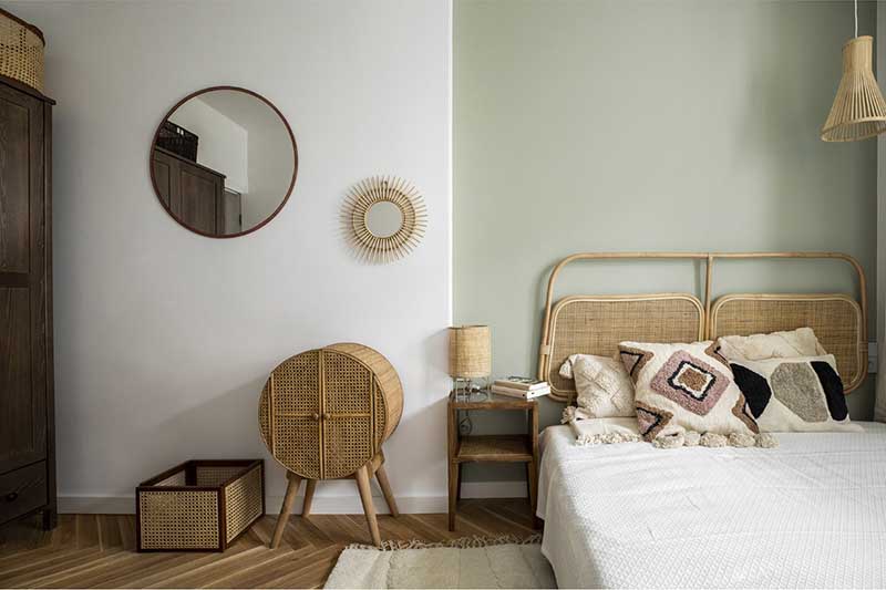 Wakacyjny klimat w sypialni. | Julia Zembrzuska | Studio METRY