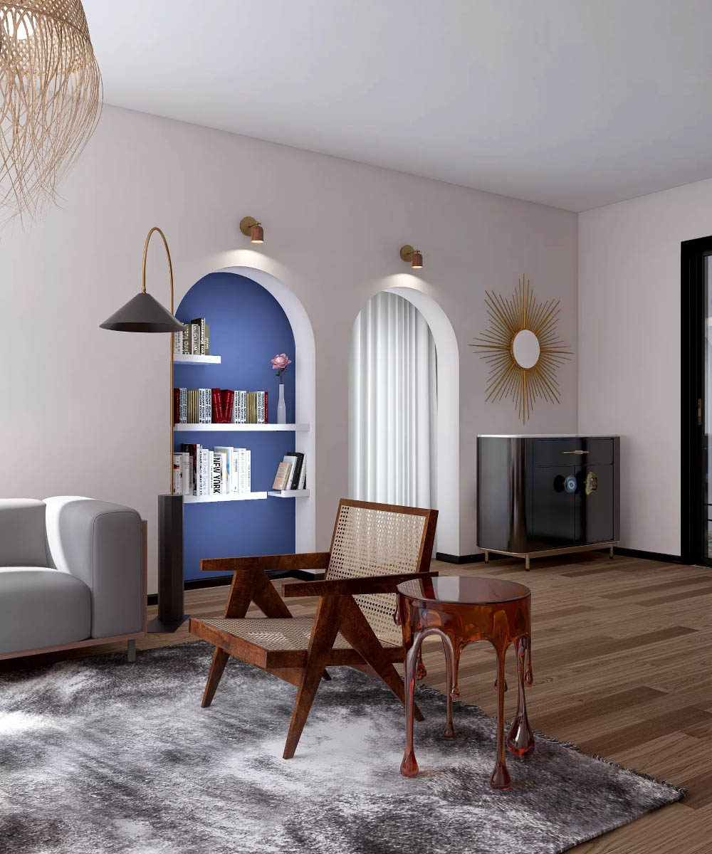 Koncept na wnętrze dla miłośników sztuki. | Proj.: Martyna Milczarek | MulumStudio