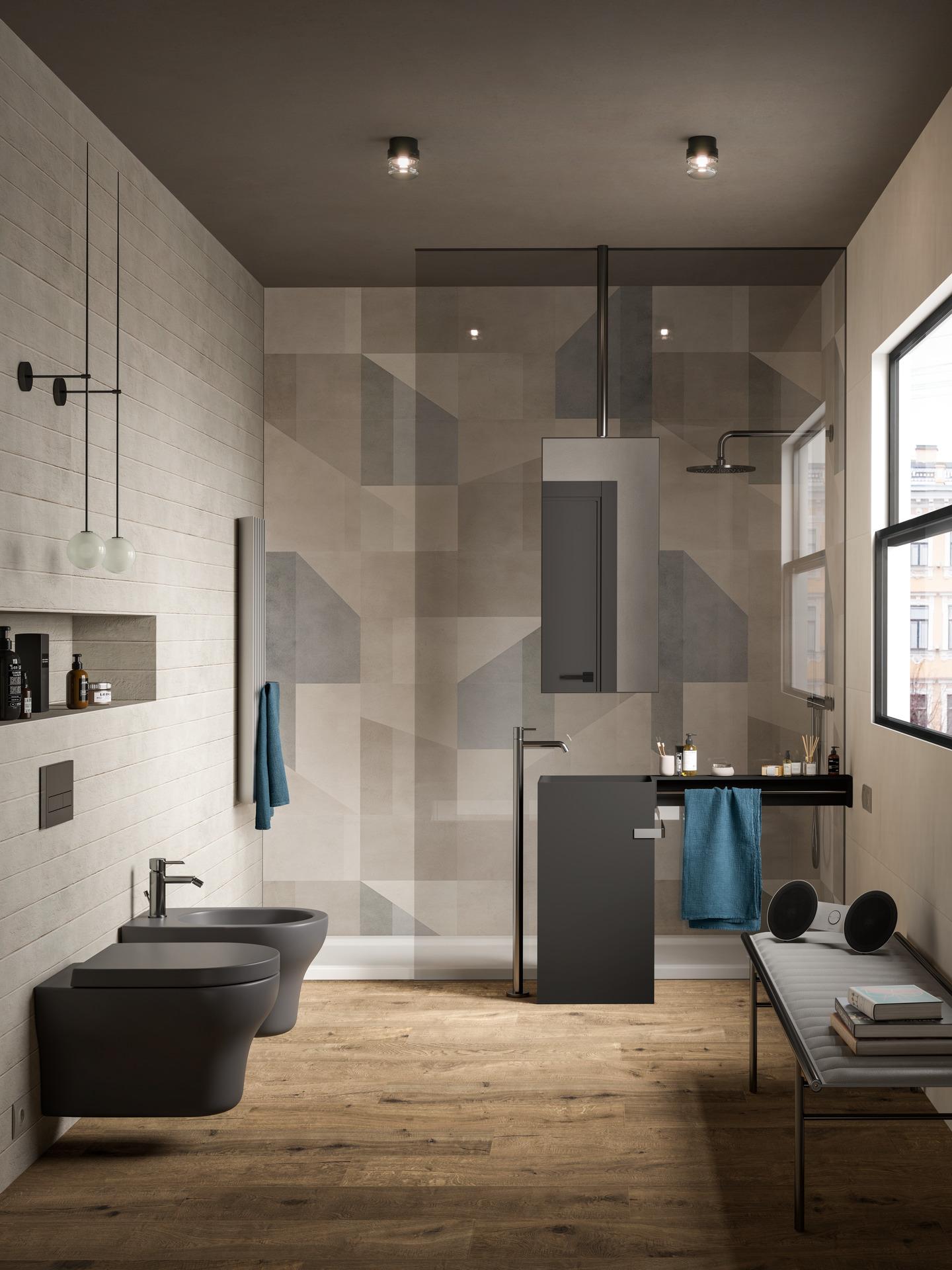 Płytki Marazzi w strefie prysznicowej