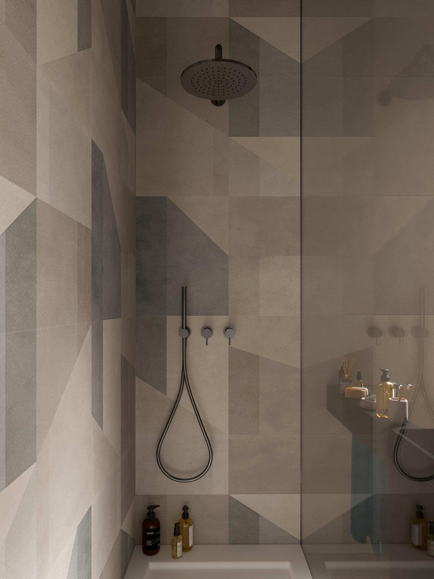 Płytki Marazzi w strefie prysznicowej